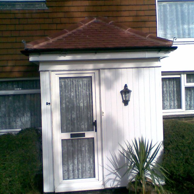 completed porch roof